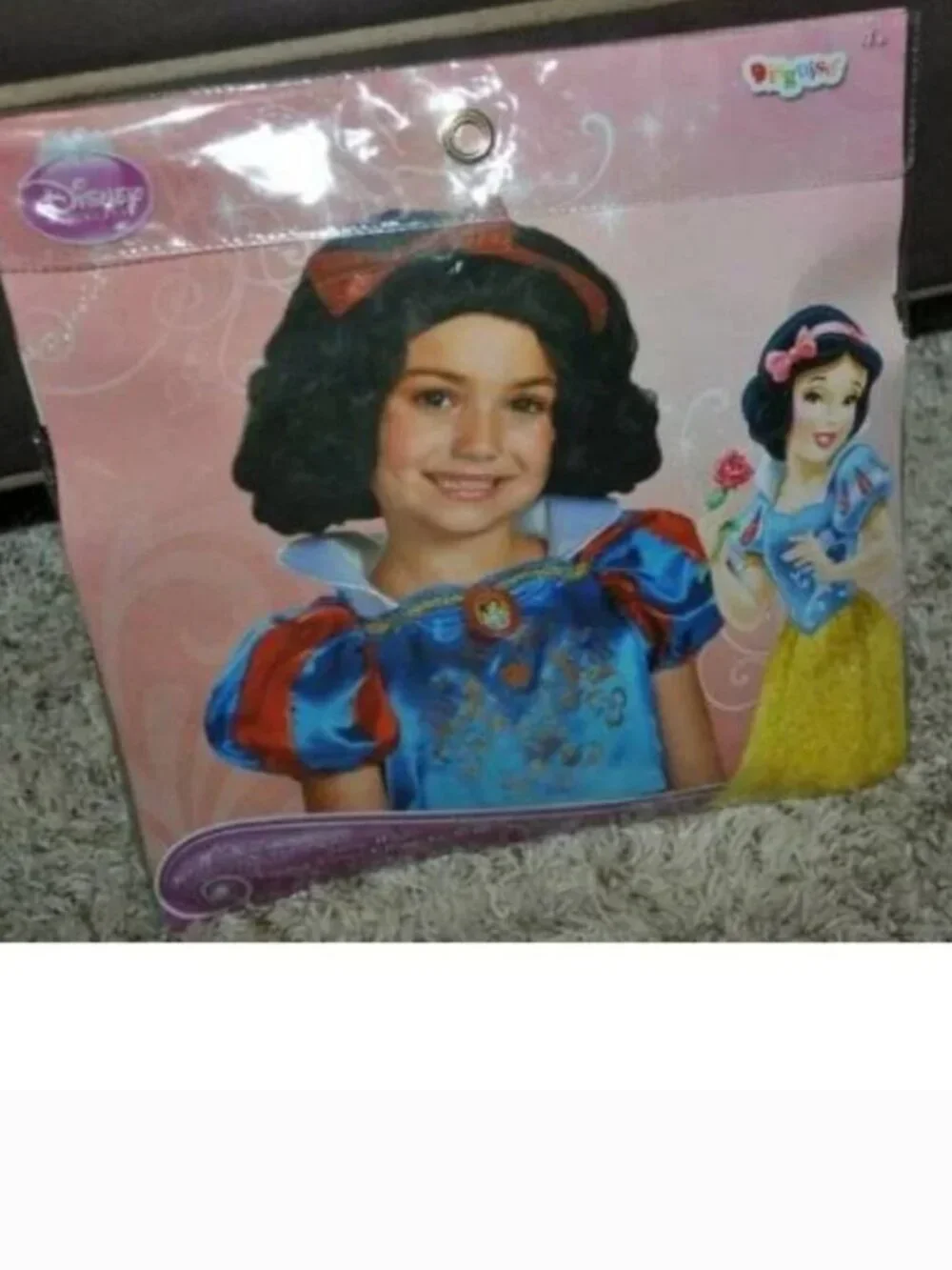 Princess Snow White & WIG Light Up 4/6 Halloween Costume Disney Dress Girls Kids